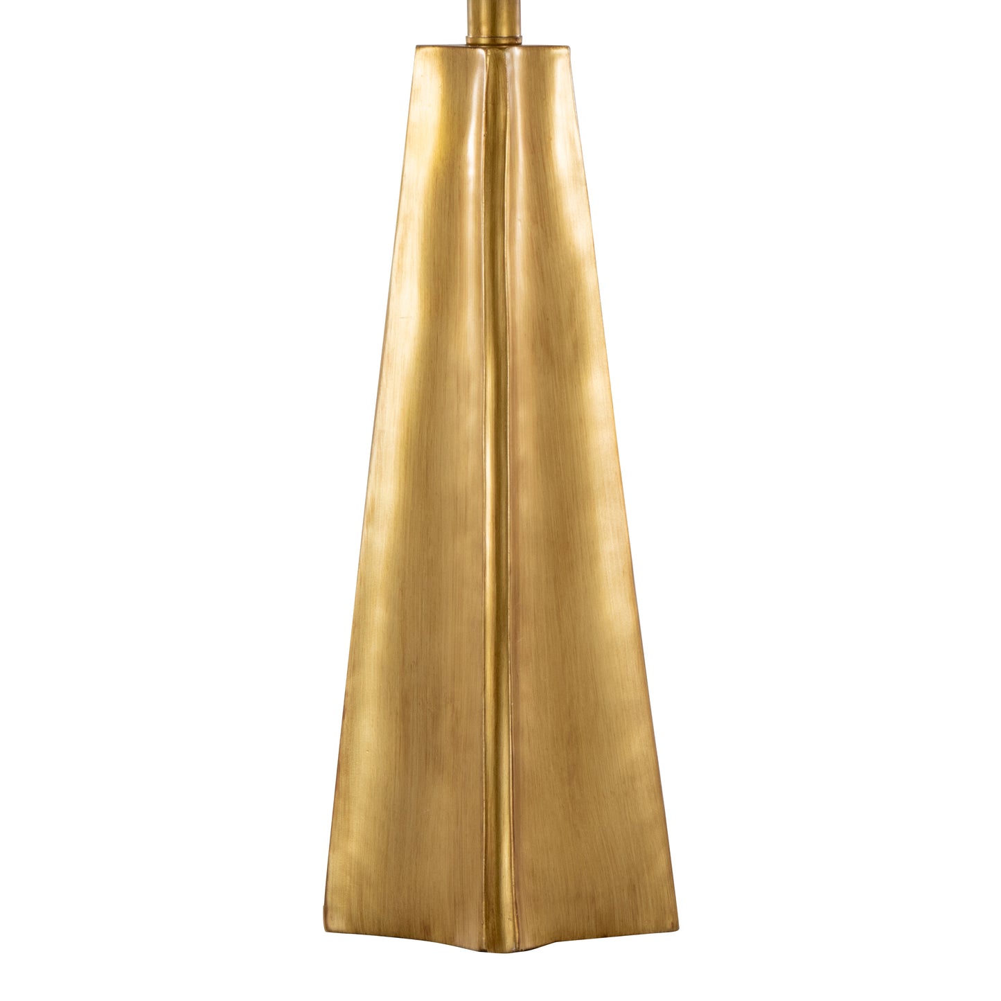 Pompeii 29" Contemporary Polyresin Table Lamp in Gold Polyresin and White Linen by LumiSource