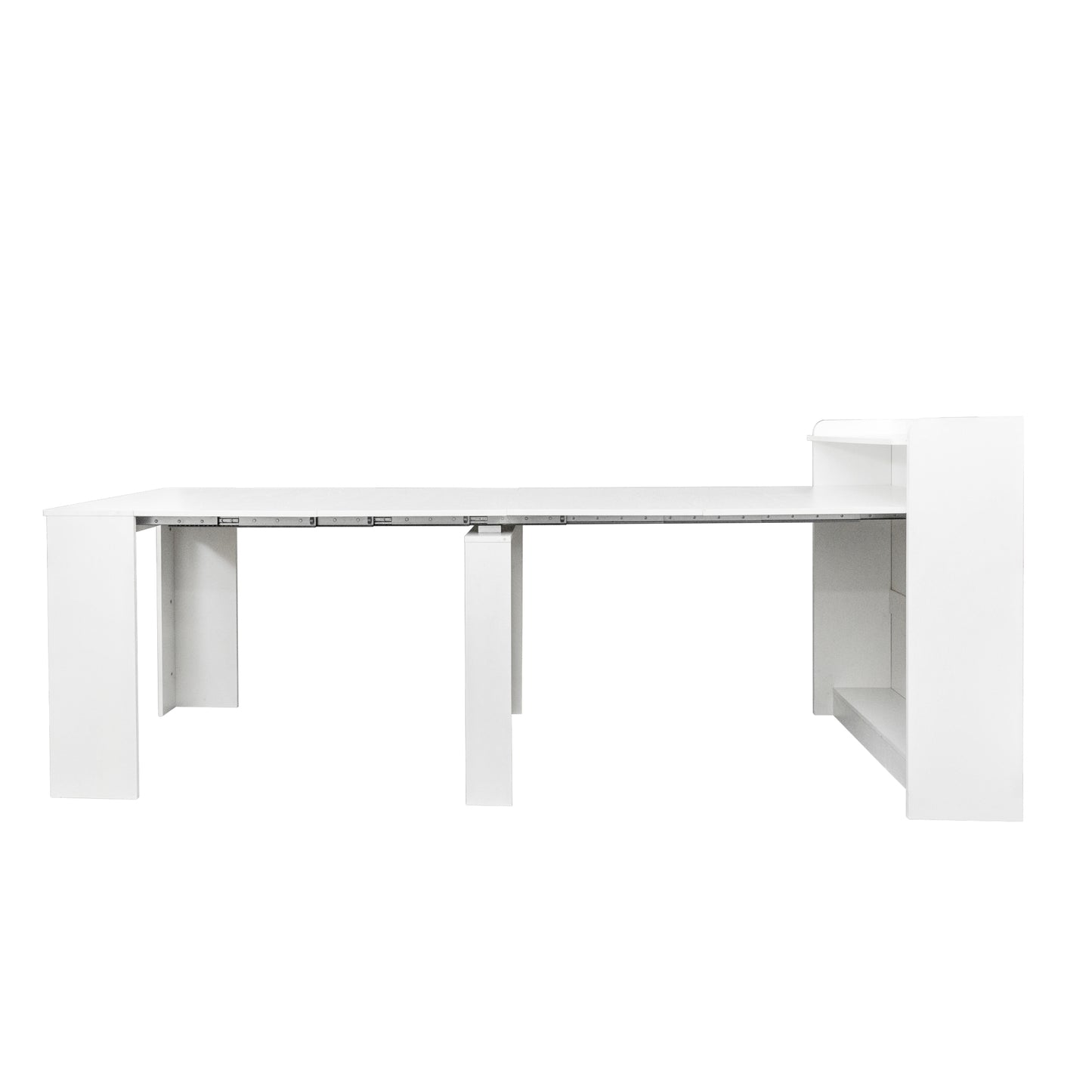 （缺货）Modern Extendable Dining Table with Storage