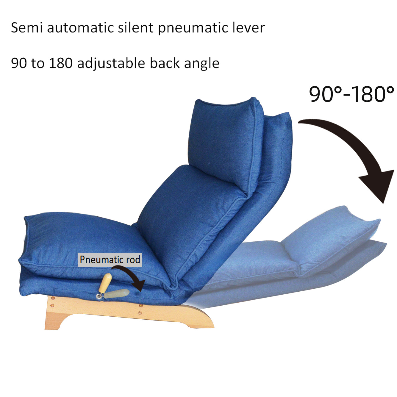 Lazy sofa balcony leisure chair bedroom sofa chair foldable reclining chair leisure single sofa functional chair