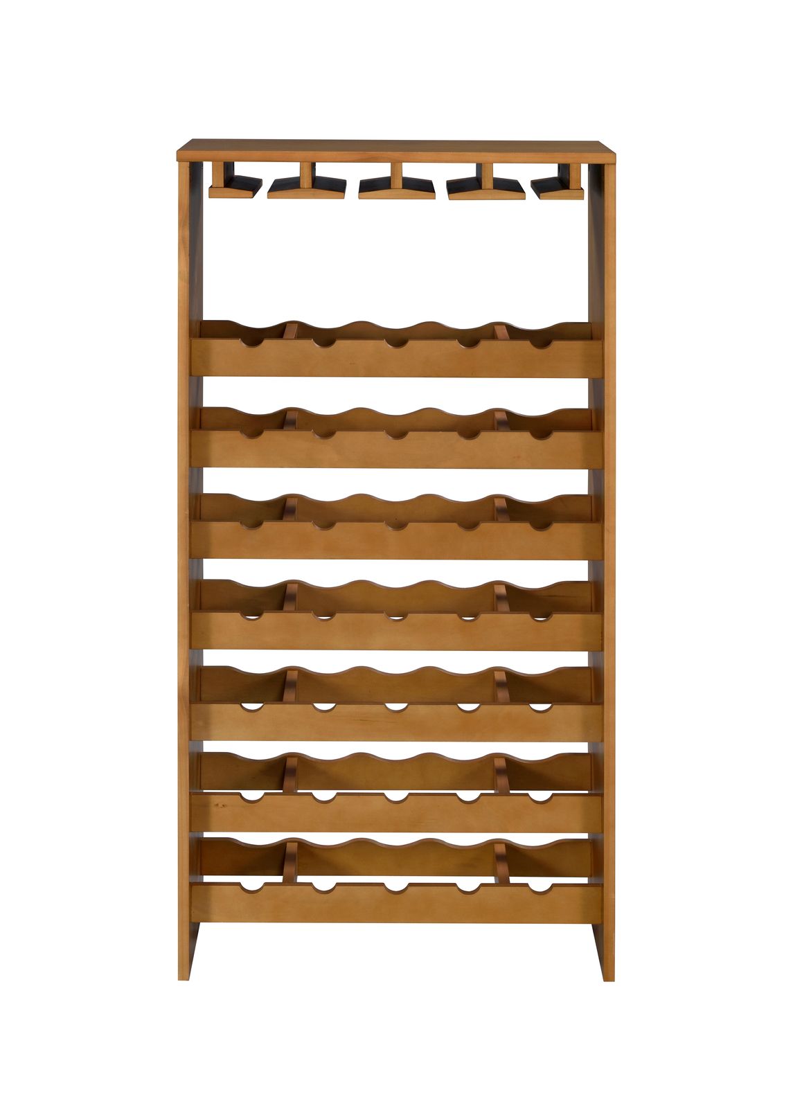 ACME Hanzi Wine Cabinet, Oak Finish 97838