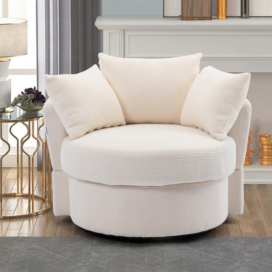 （最后1个库存）Modern Akili swivel accent chair barrel chair for hotel living room / Modern leisure chair