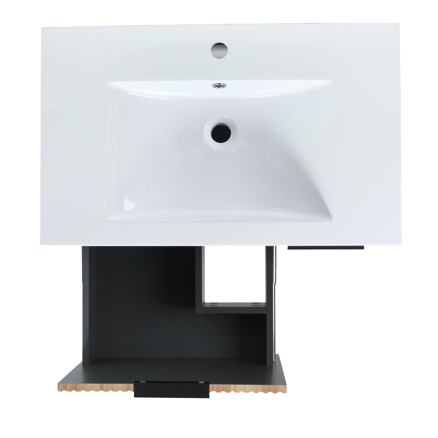 30 Inch Freestanding Bathroom Vanity With Resin Basin,30x18