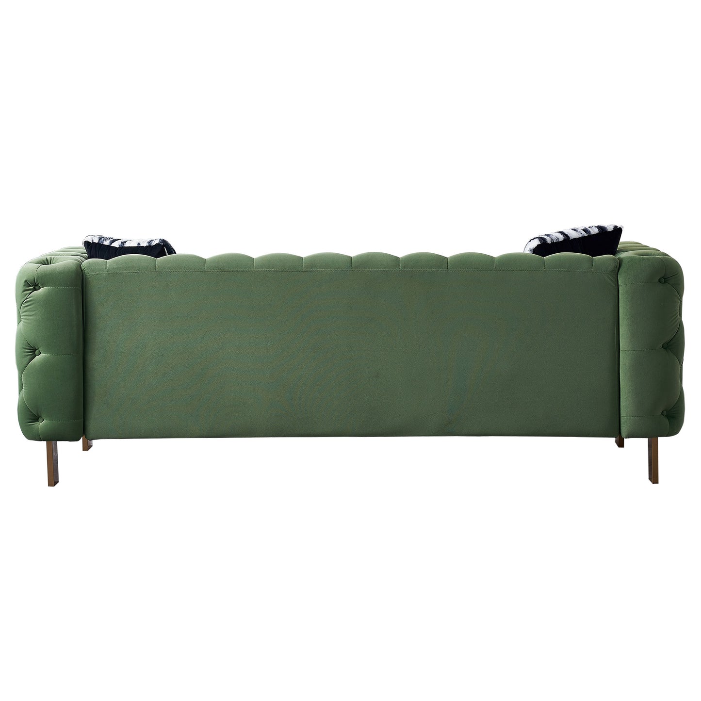 Chesterfield Modern Tufted Velvet Living Room Sofa, 84.25''W Couch,Mint Green