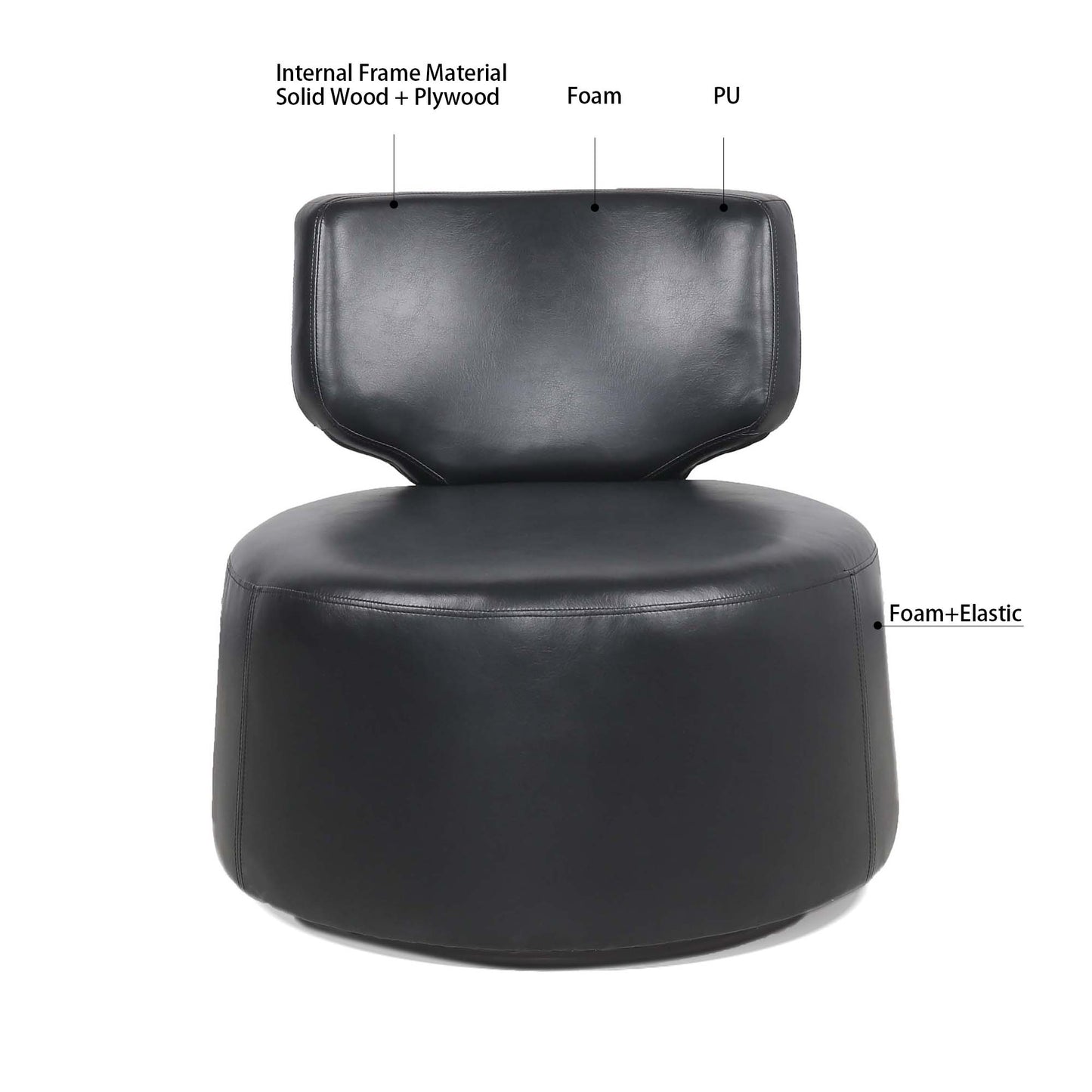 29.13" Wide Swivel Chair