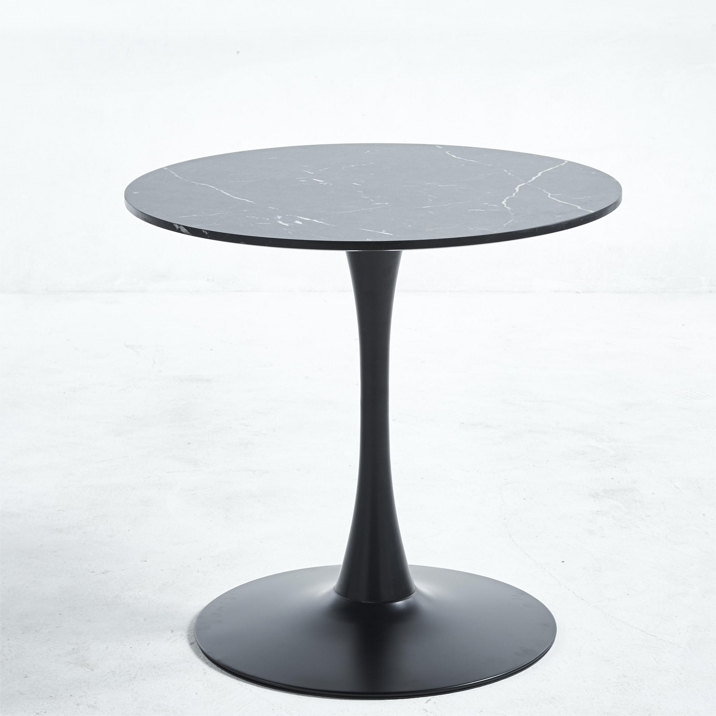 Tulip Special Dining Table,BLACK marble color top,MDF Dining Table , Kitchen Table,exective desk