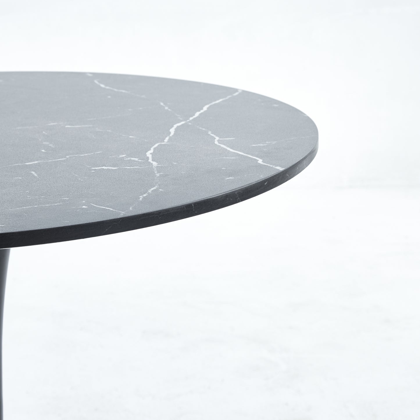 Tulip Special Dining Table,BLACK marble color top,MDF Dining Table , Kitchen Table,exective desk