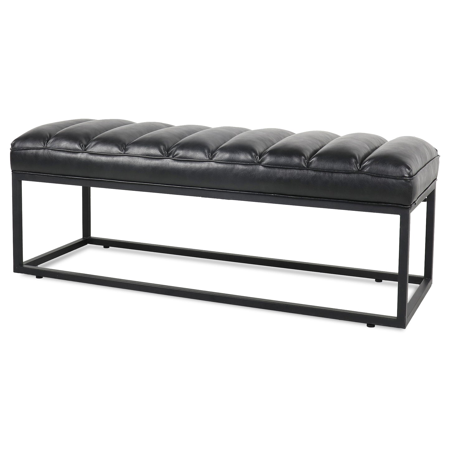 （缺货）Metal Base Upholstered Bench for Bedroom for Entryway