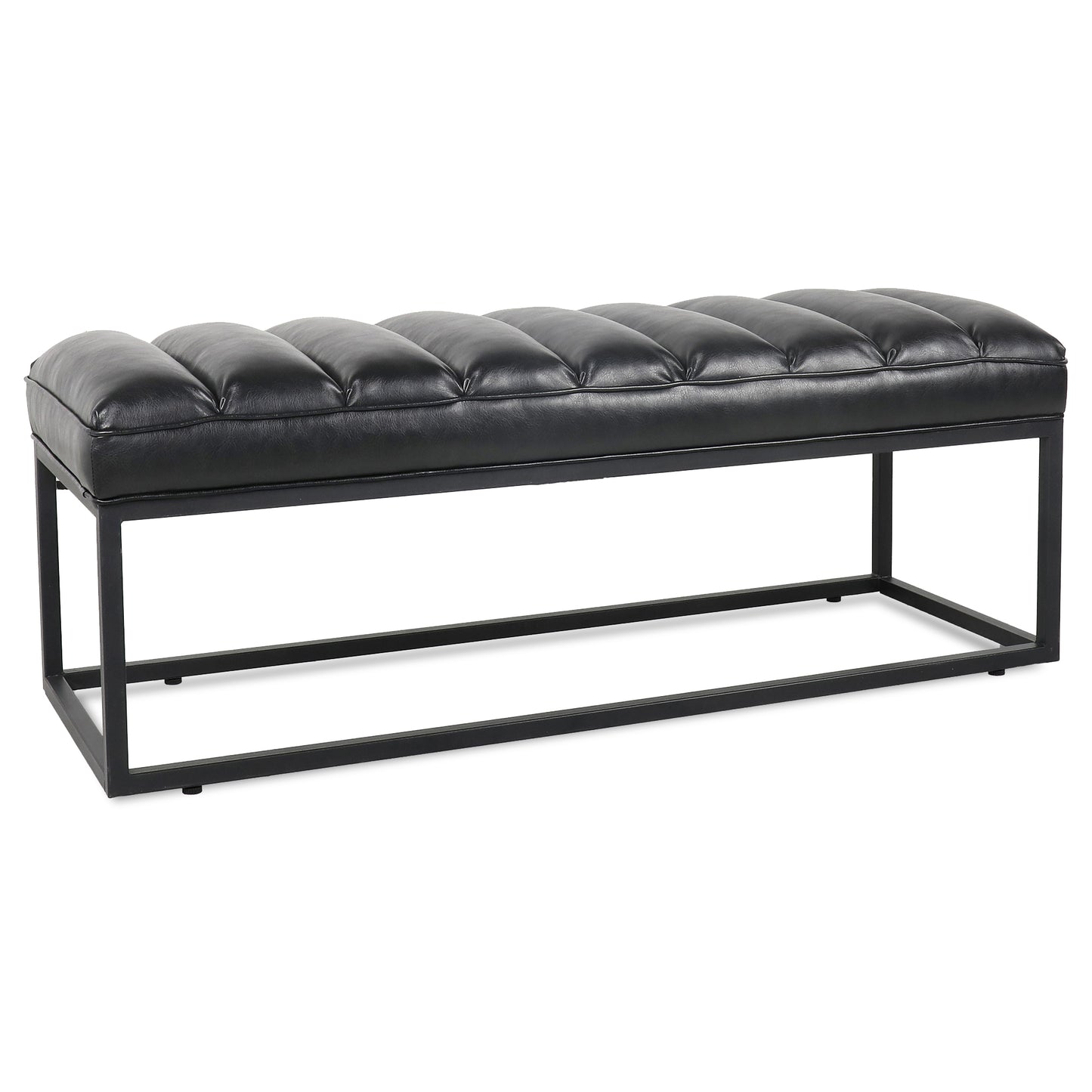 （缺货）Metal Base Upholstered Bench for Bedroom for Entryway