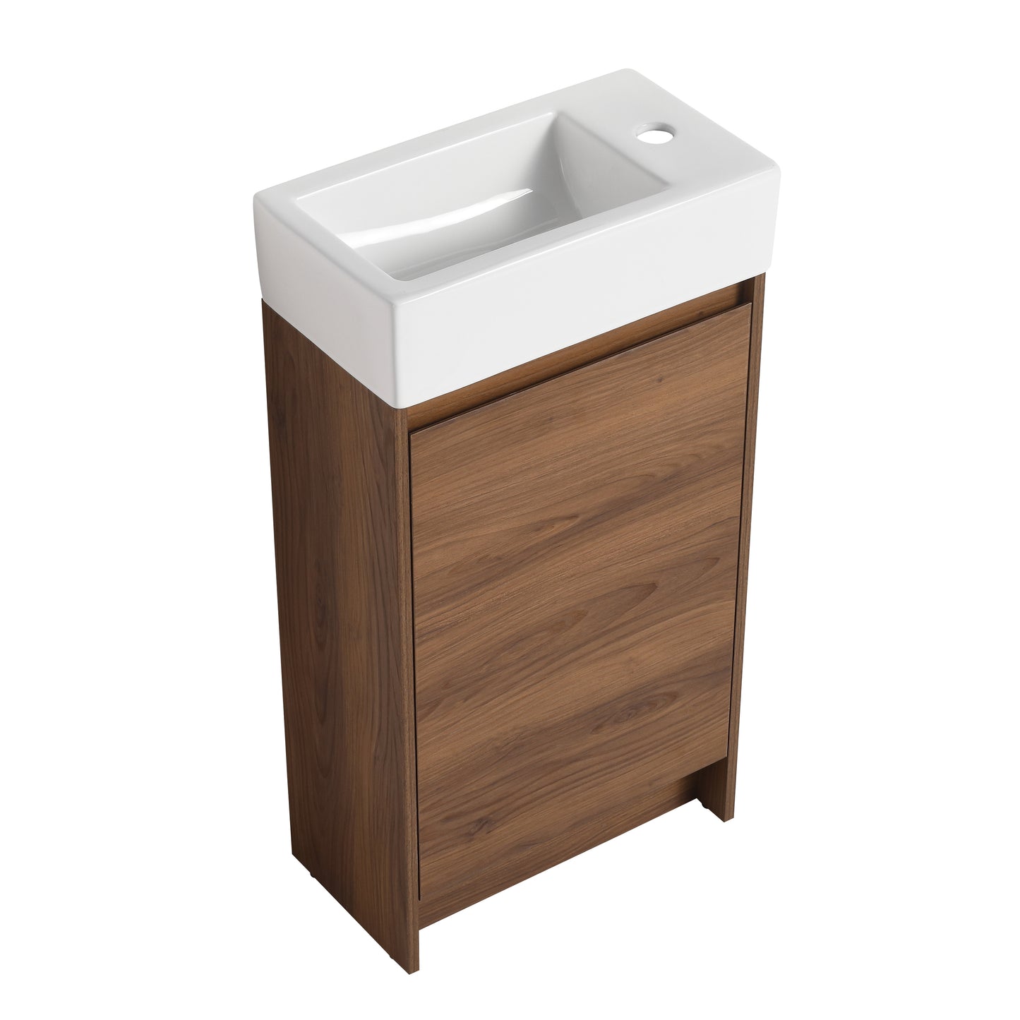 18 Inch Freestanding Bathroom Vanity With Single Sink, Soft Closing Doors, Suitable For Small Bathrooms-BVB03118BRE