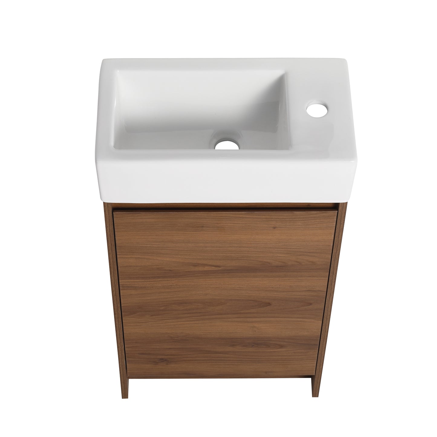 18 Inch Freestanding Bathroom Vanity With Single Sink, Soft Closing Doors, Suitable For Small Bathrooms-BVB03118BRE