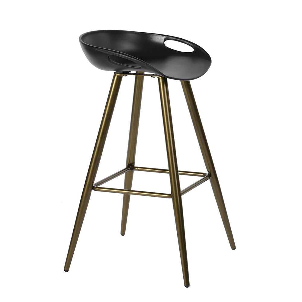 （缺货）Bak Bar & Counter Stool (Set of 2) - Black & Gold