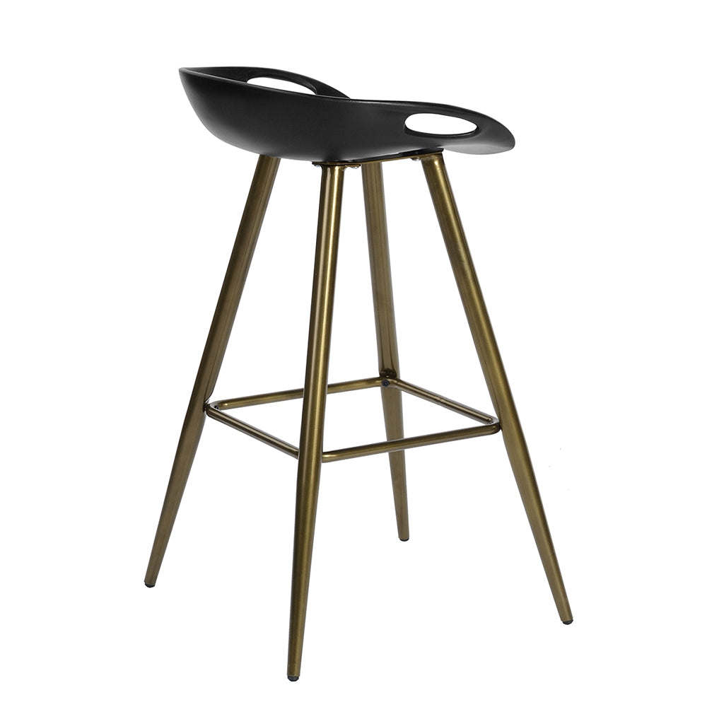 （缺货）Bak Bar & Counter Stool (Set of 2) - Black & Gold