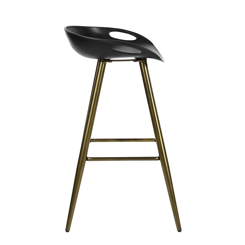 （缺货）Bak Bar & Counter Stool (Set of 2) - Black & Gold