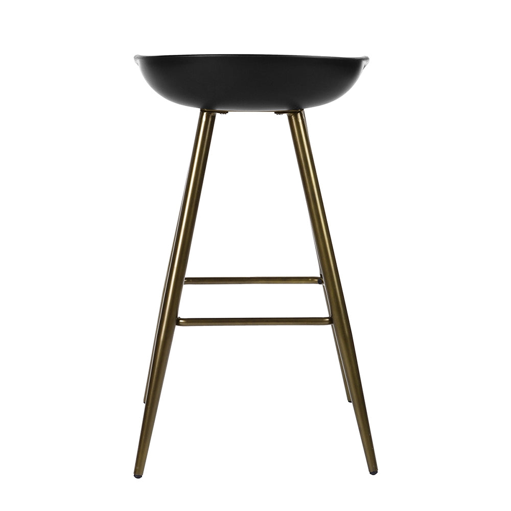 （缺货）Bak Bar & Counter Stool (Set of 2) - Black & Gold