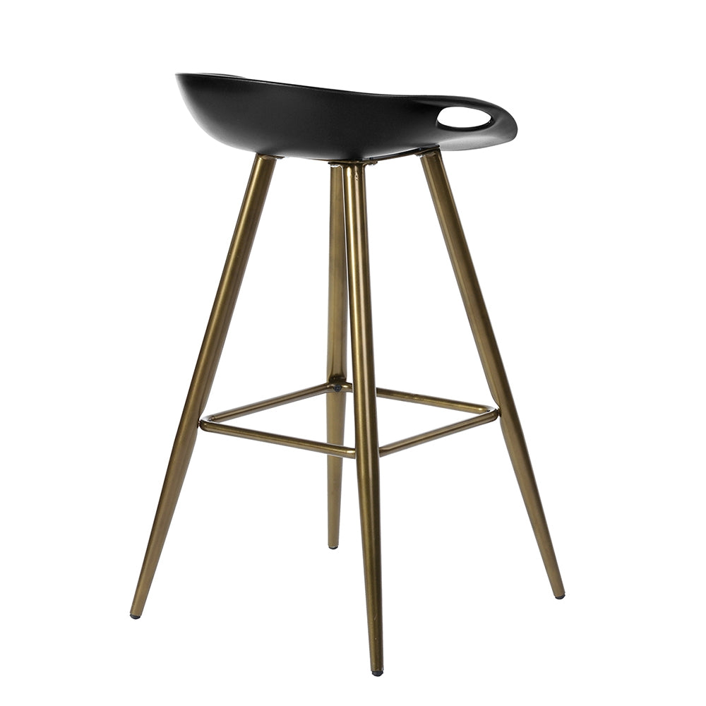 （缺货）Bak Bar & Counter Stool (Set of 2) - Black & Gold