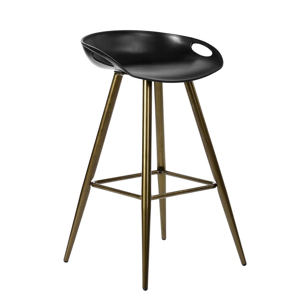 （缺货）Bak Bar & Counter Stool (Set of 2) - Black & Gold