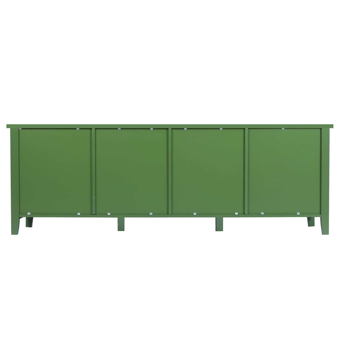 71-inchstylishTVcabinet Entertainment CenterTV stand,TVConsoleTable, Media Console,solidwood frame,Changhong glass door,Metal handle,antique green,canbeplacedin the children's room,bedroom Living Room