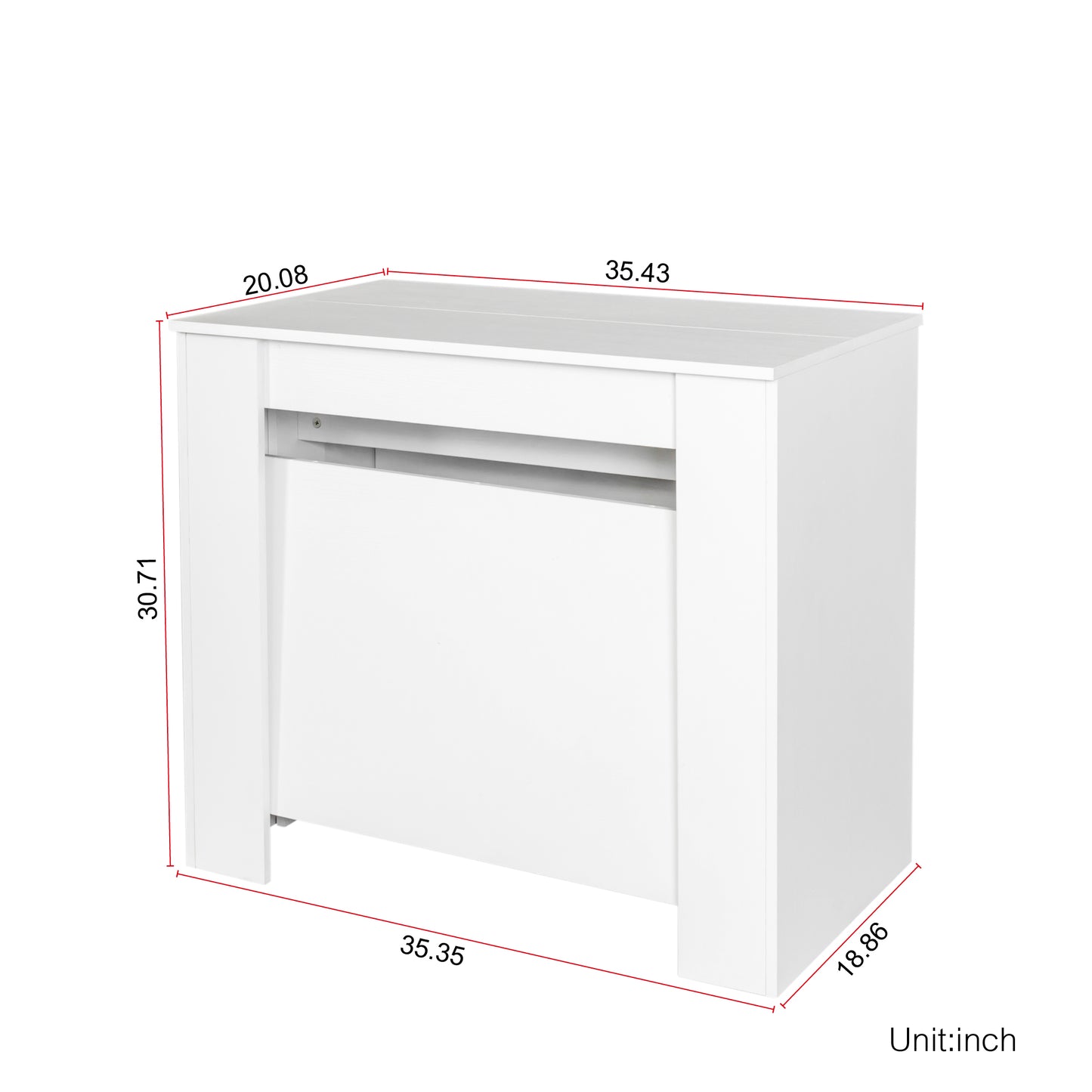 Multifunctional extendable console table