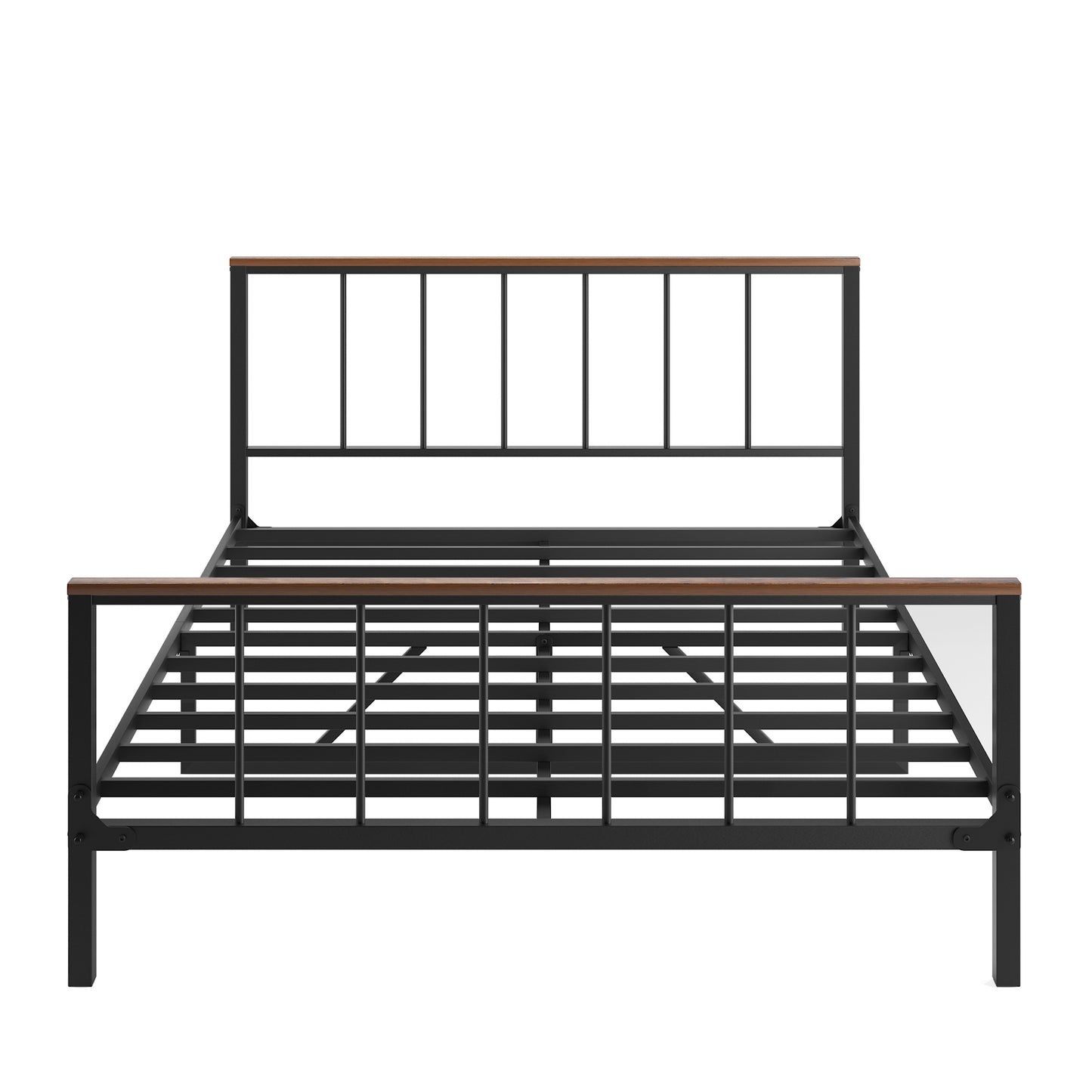 Metal Platform Bed frame with Headboard and Footboard,Sturdy Metal Frame, No Box Spring Needed(Full)