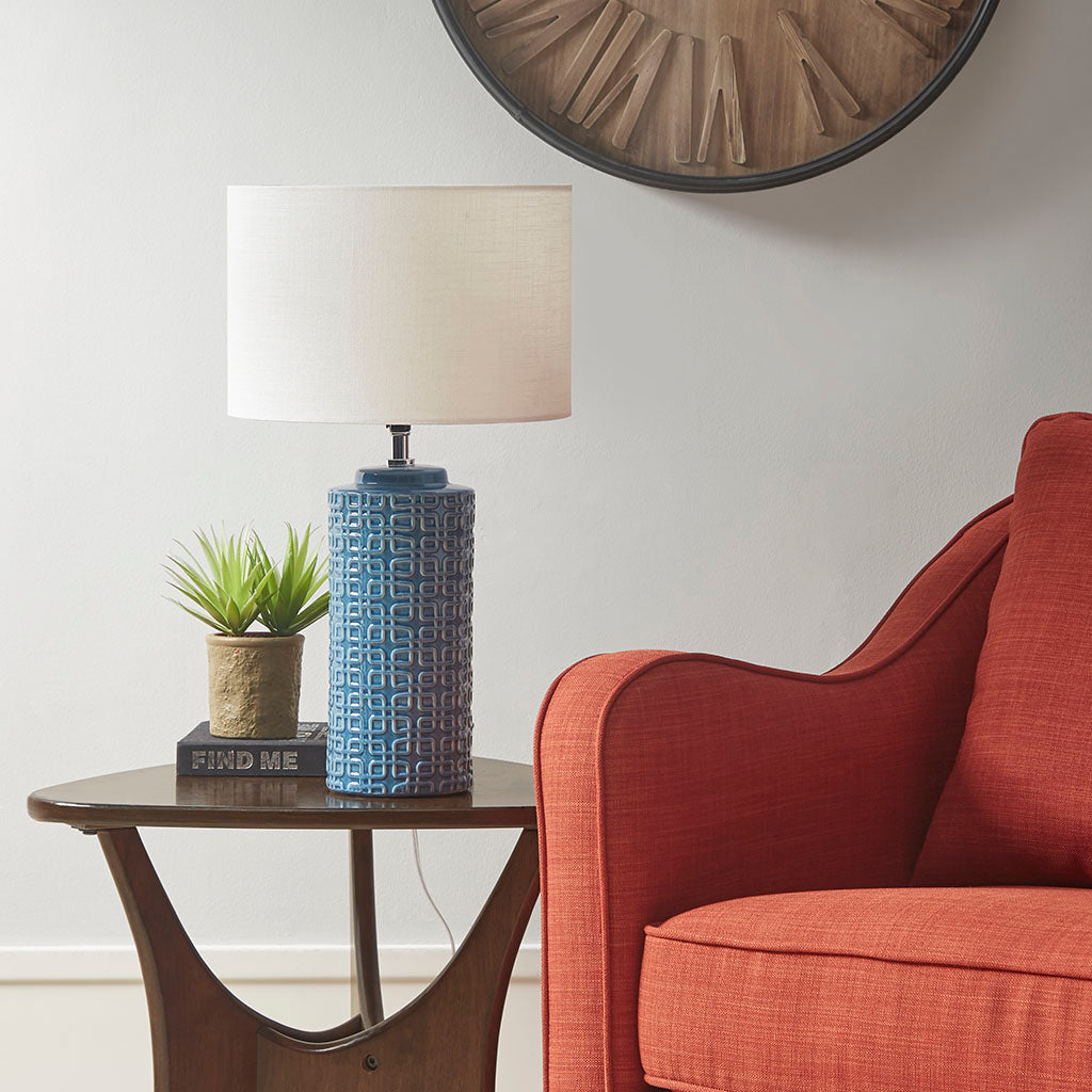 Geometric Ceramic Table Lamp