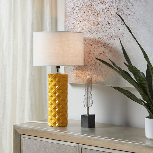 Geometric Ceramic Table Lamp