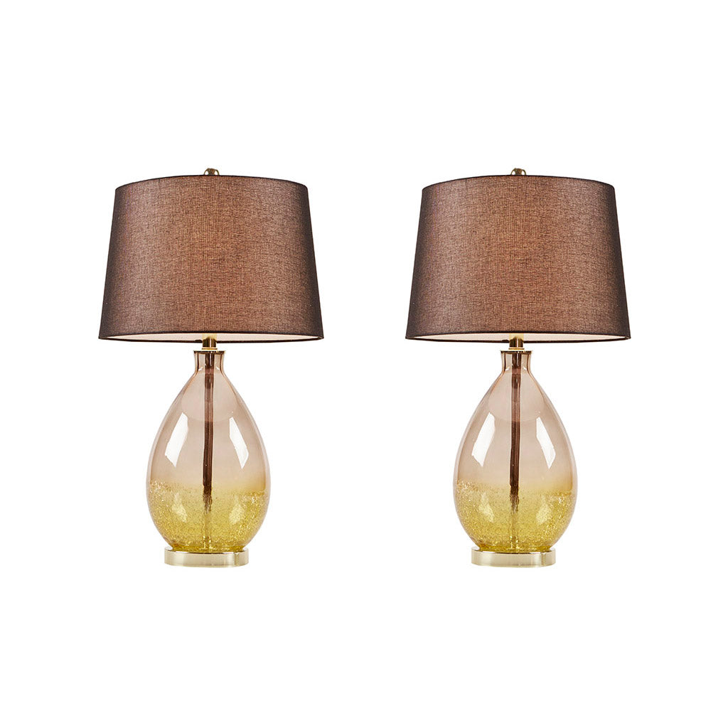 Cortina Ombre Glass Table Lamp, Set of 2