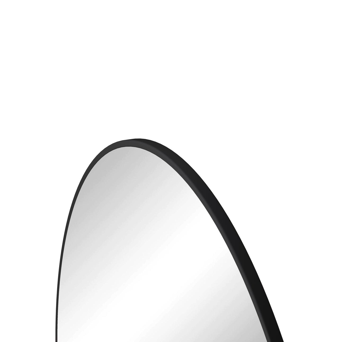 Wall Mirror 42 Inch Black Circular Mirror Metal Framed Mirror Round Vanity Mirror Dressing Mirror, for Bathroom, Living Room, Bedroom Wall Decor