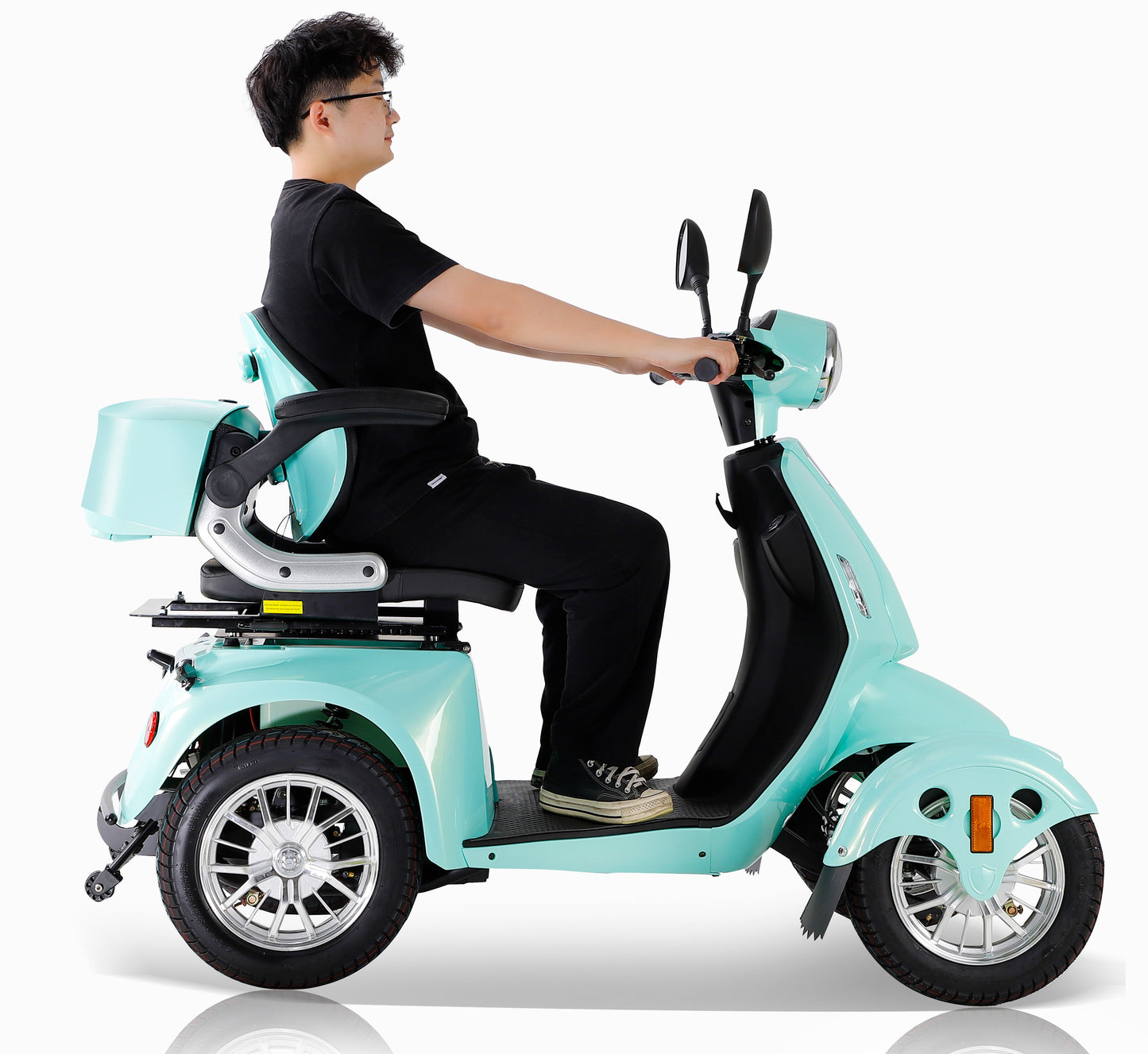 Fastest Mobility Scooter With Four Wheels For Adults & Seniors, Red 800W