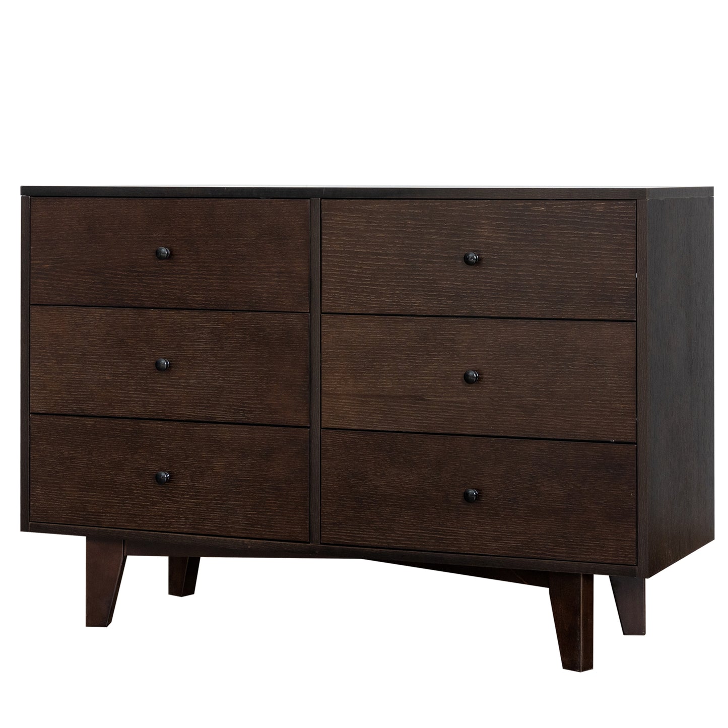 Solid Wood spray-painted drawer dresser bar,buffet tableware cabinet lockers buffet server console table lockers, retro round handle, applicable to the dining room, living room,kitchen corridor auburn