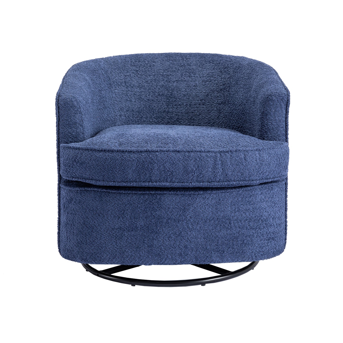 （缺货）COOLMORE Swivel Barrel Chair, Comfy Round Accent Sofa Chair for Living Room, 360 Degree Swivel Barrel Club Chair, Leisure Arm Chair for Nursery, Hotel, Bedroom, Office, Lounge