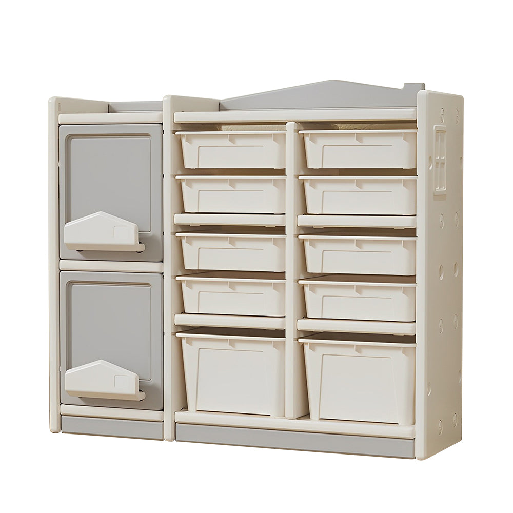 Multilayer storage,Toy picture book storage Children's floor shelf Building blocks Plastic storage cabinet Car clutter organizer basket.