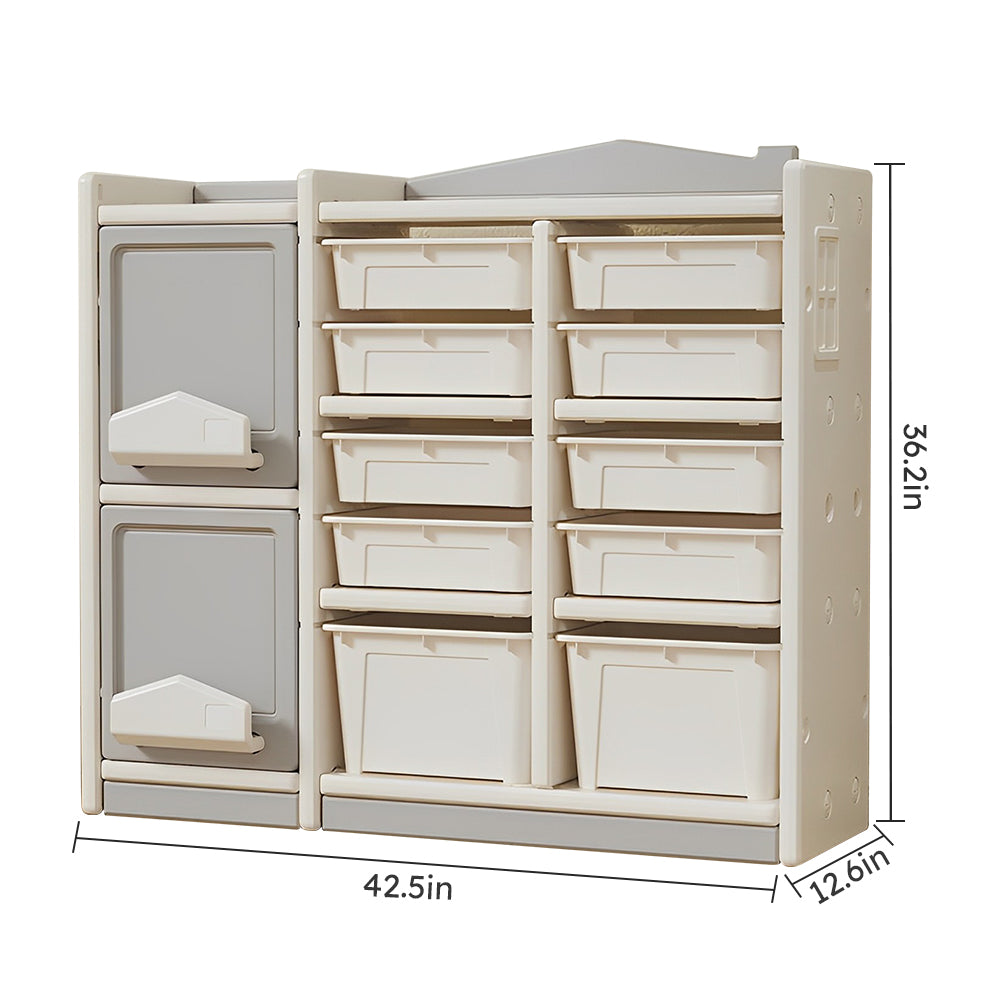 Multilayer storage,Toy picture book storage Children's floor shelf Building blocks Plastic storage cabinet Car clutter organizer basket.