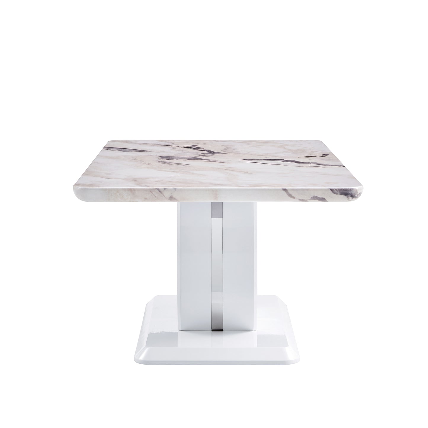 Modern simple luxury imitation marble dining table rectangular coffee table. The computer desk. The game table. Suitable for dining room, living room, terrace, kitchen