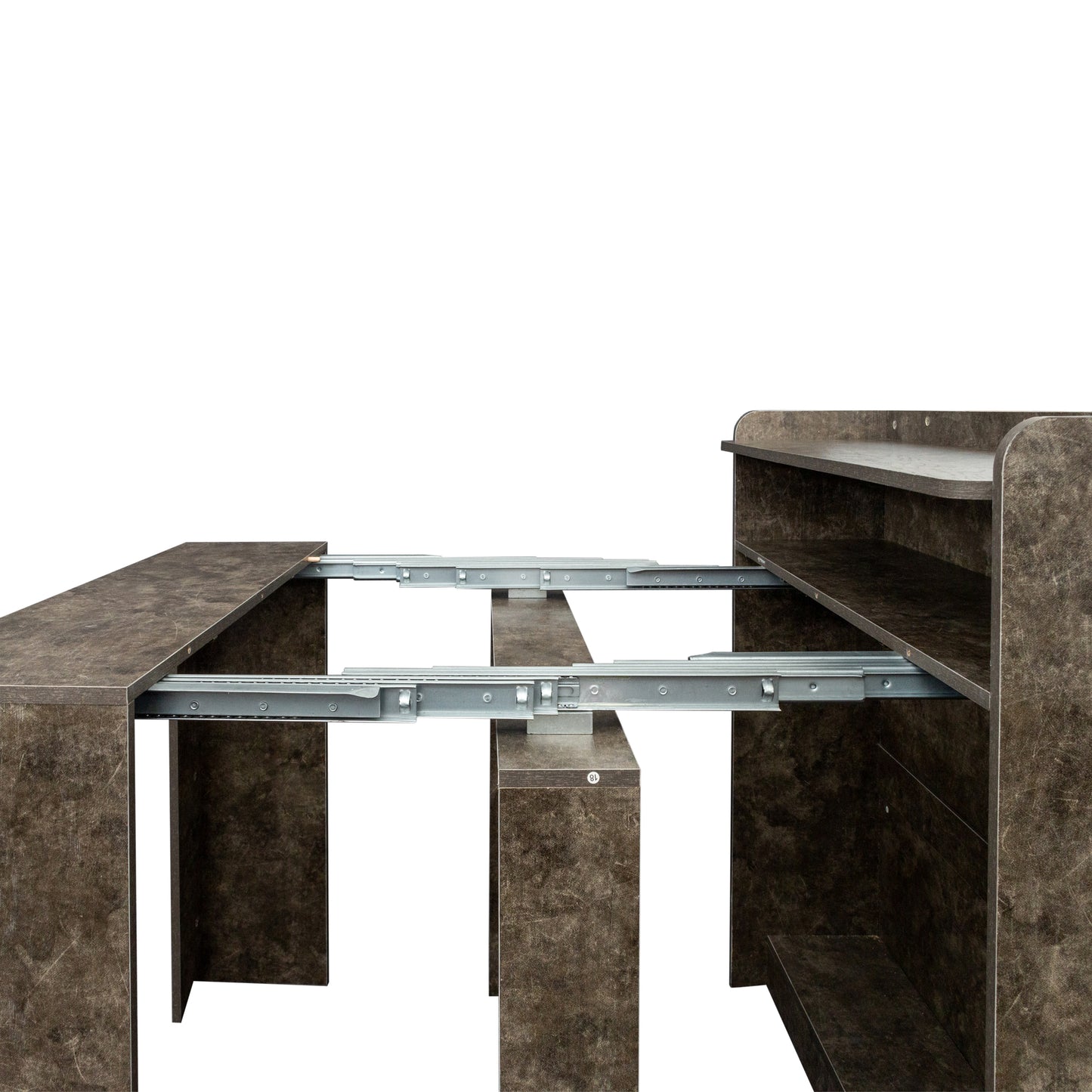 Modern Extendable Dining Table with Storage