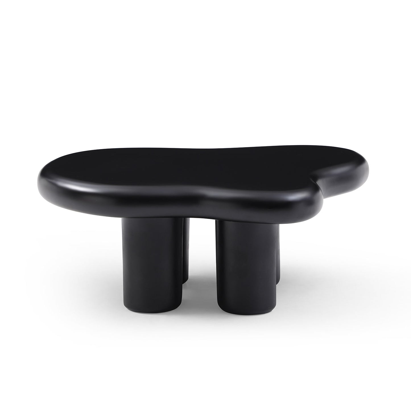 Cute Cloud Coffee Table for Living Room, Black ,35.43inch