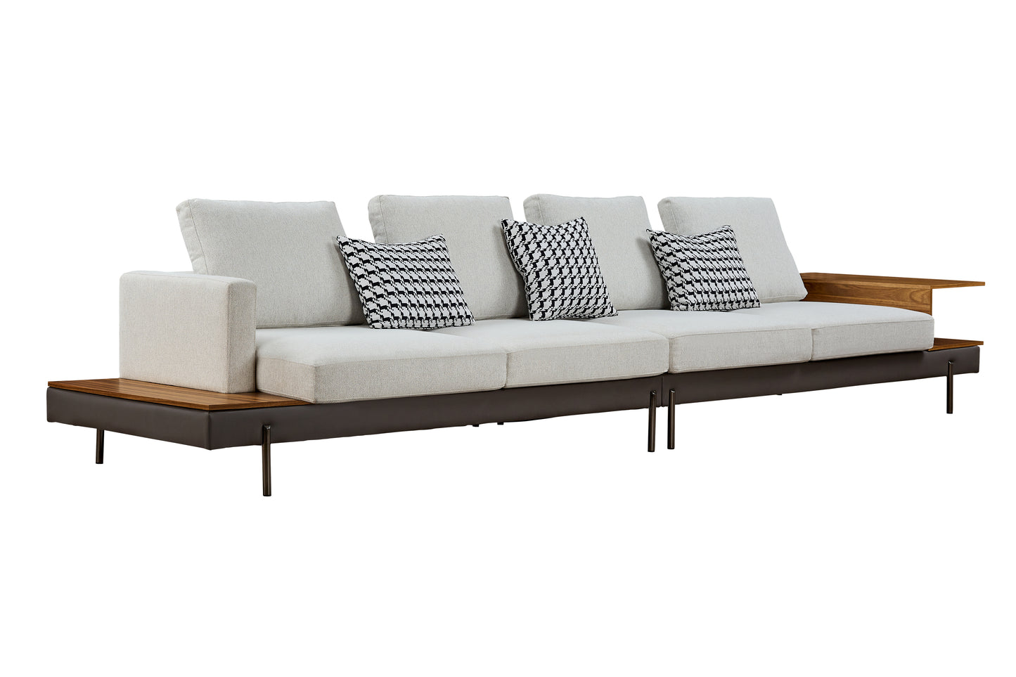 Luxury sofa/Fabric sofain Living Room Left and Right Interchangeable/four seat sofa/off-white