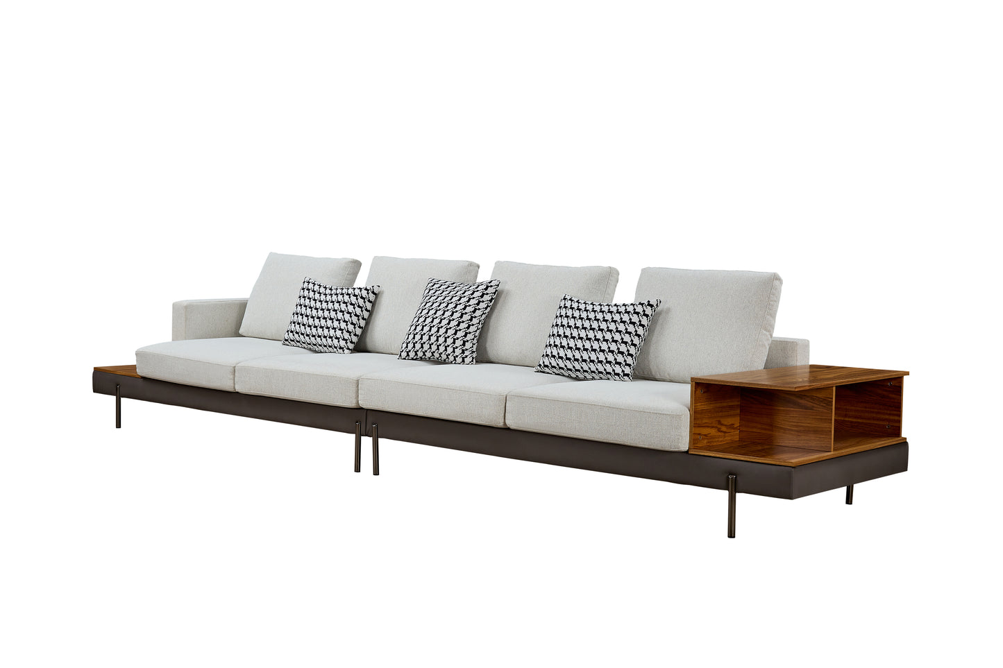 Luxury sofa/Fabric sofain Living Room Left and Right Interchangeable/four seat sofa/off-white