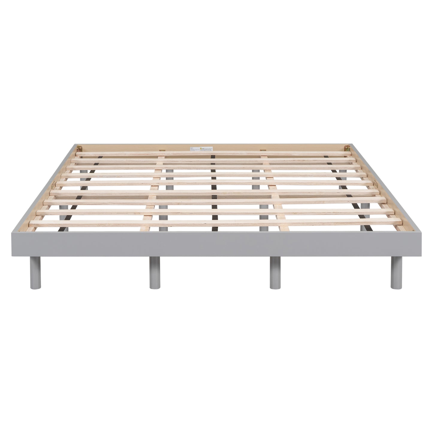 Modern Design Queen Floating Platform Bed Frame for Grey Color