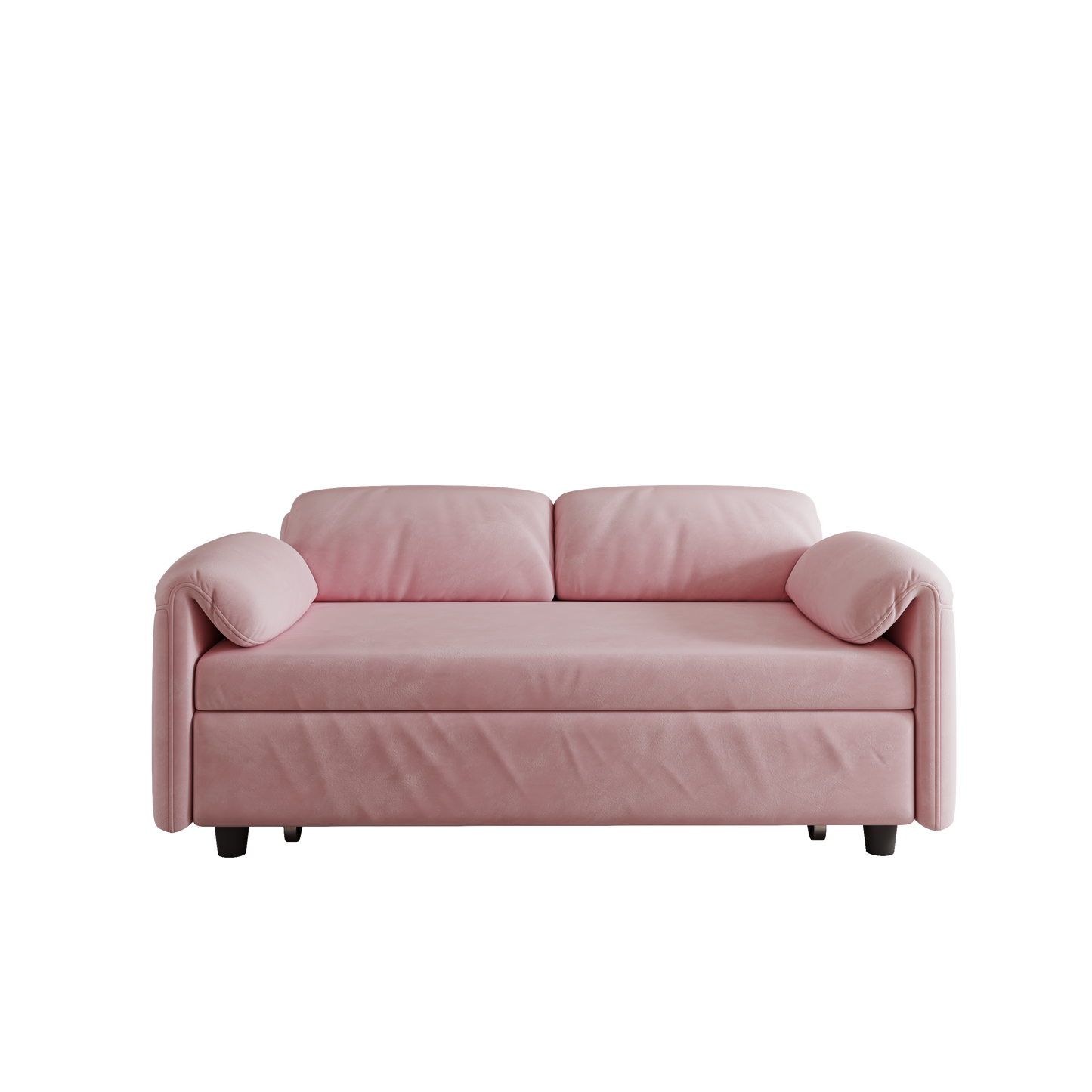 54-inch velvet pink sofa sofa bed Multi-purpose living room retractable bed