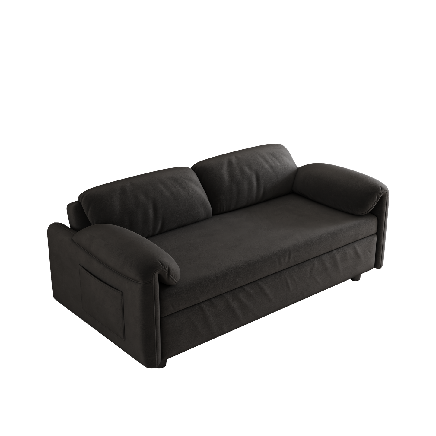 54 inch velvet sofa Sofa bed dual purpose living room retractable bed Black sofa