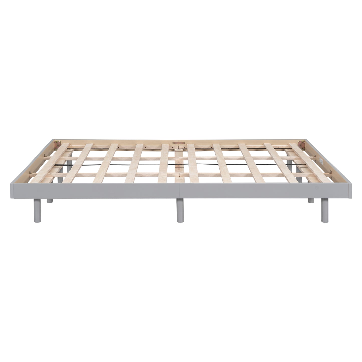 Modern Design Queen Floating Platform Bed Frame for Grey Color