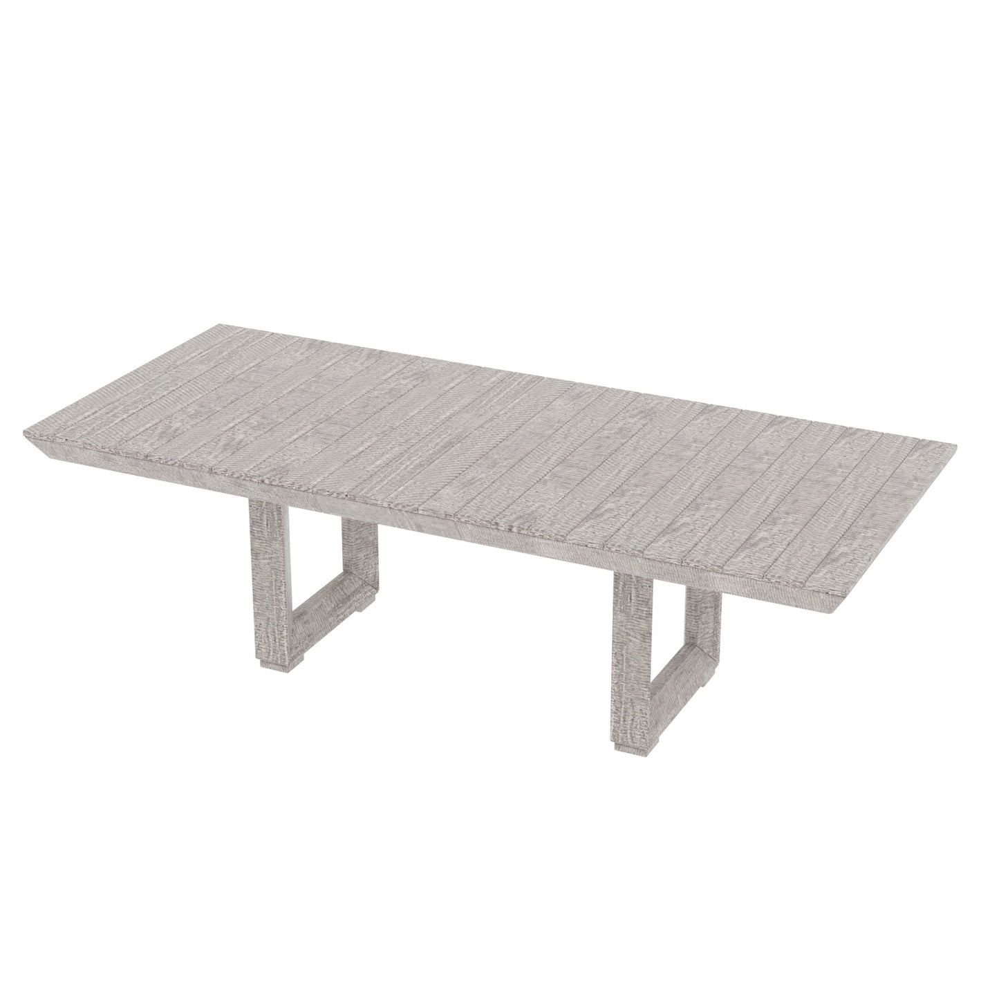 98" Rectangular dining table Stretchable Farmhouse dining table for Dining Room, Home Office Gray