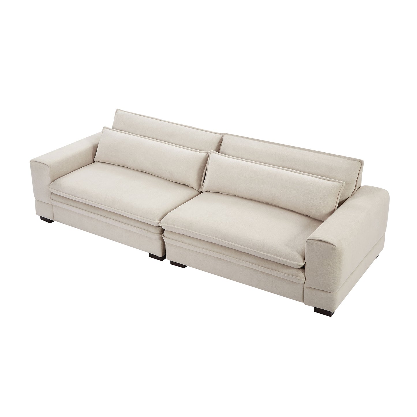 （预计10.3-10.10到货）Mid-Century Sofa Couch Modern Upholstered Couch for Livingroom,Bedroom, Apartment, Home Office Beige