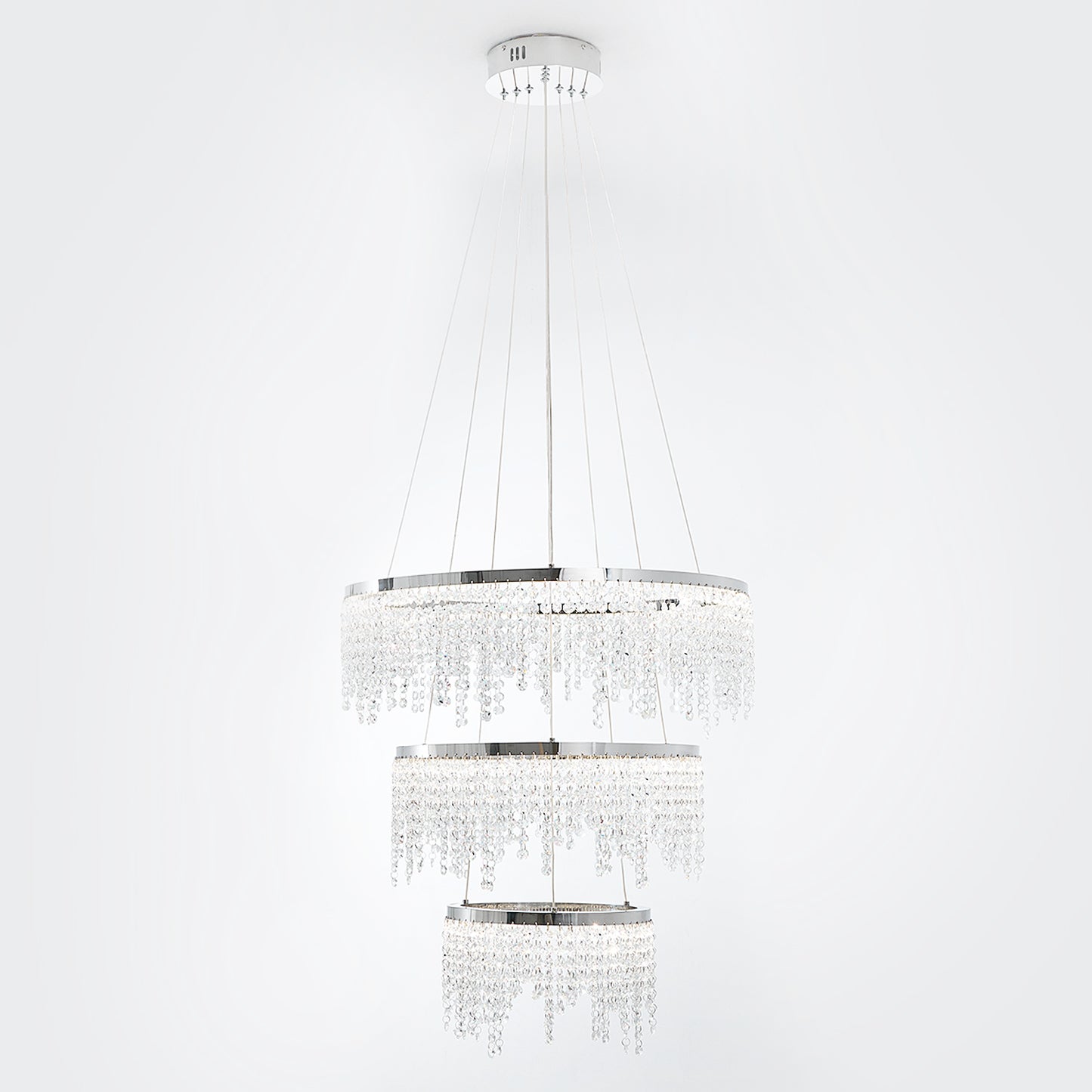 （缺货）Fancy hanging ceiling lamps luxury modern pendant light crystal chandelier