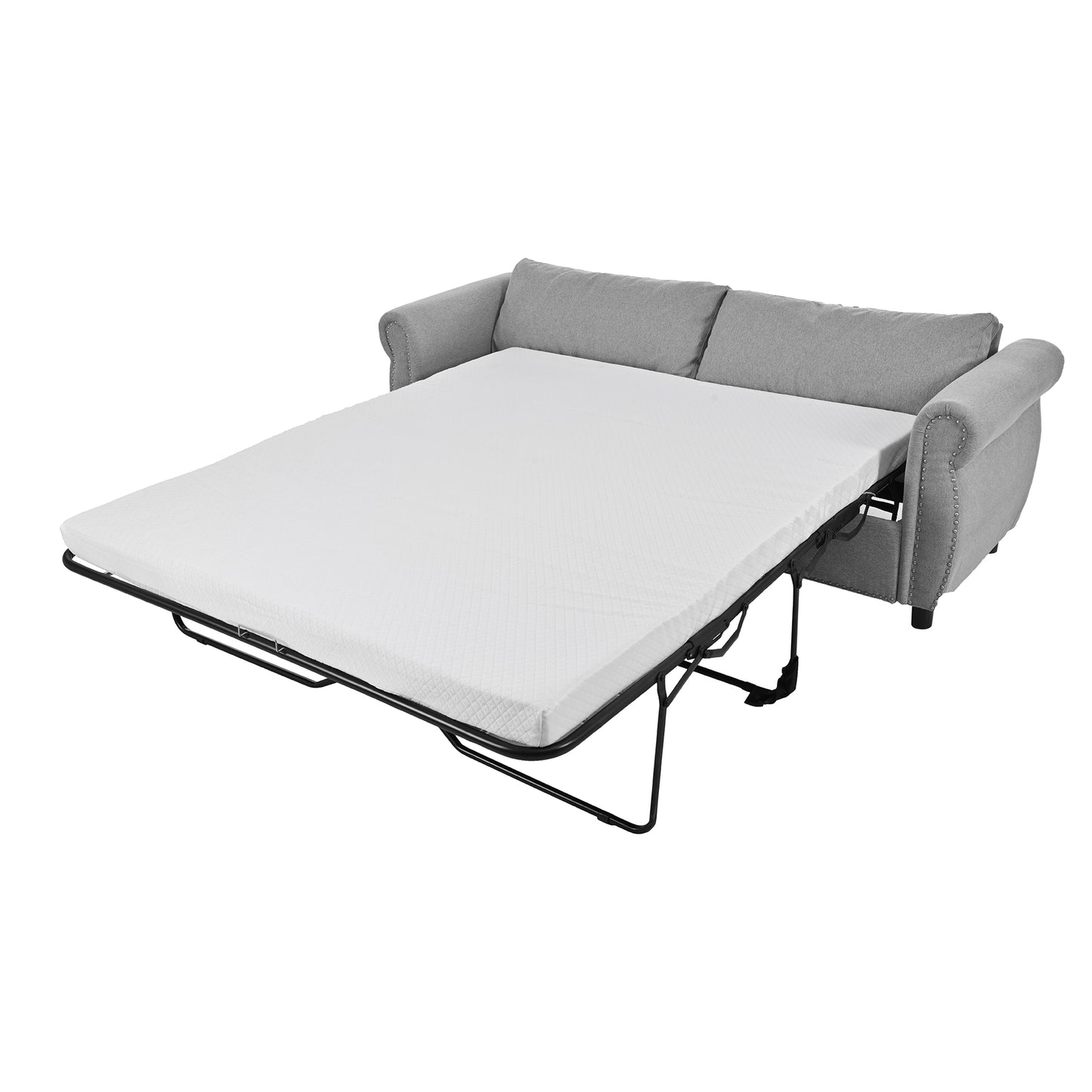 U_Style 80.7'' 2-in-1 Sofa Bed Sleeper with Large Memory Mattress(63''*70.9*3.3 inch), for Living Room Spaces Bedroom