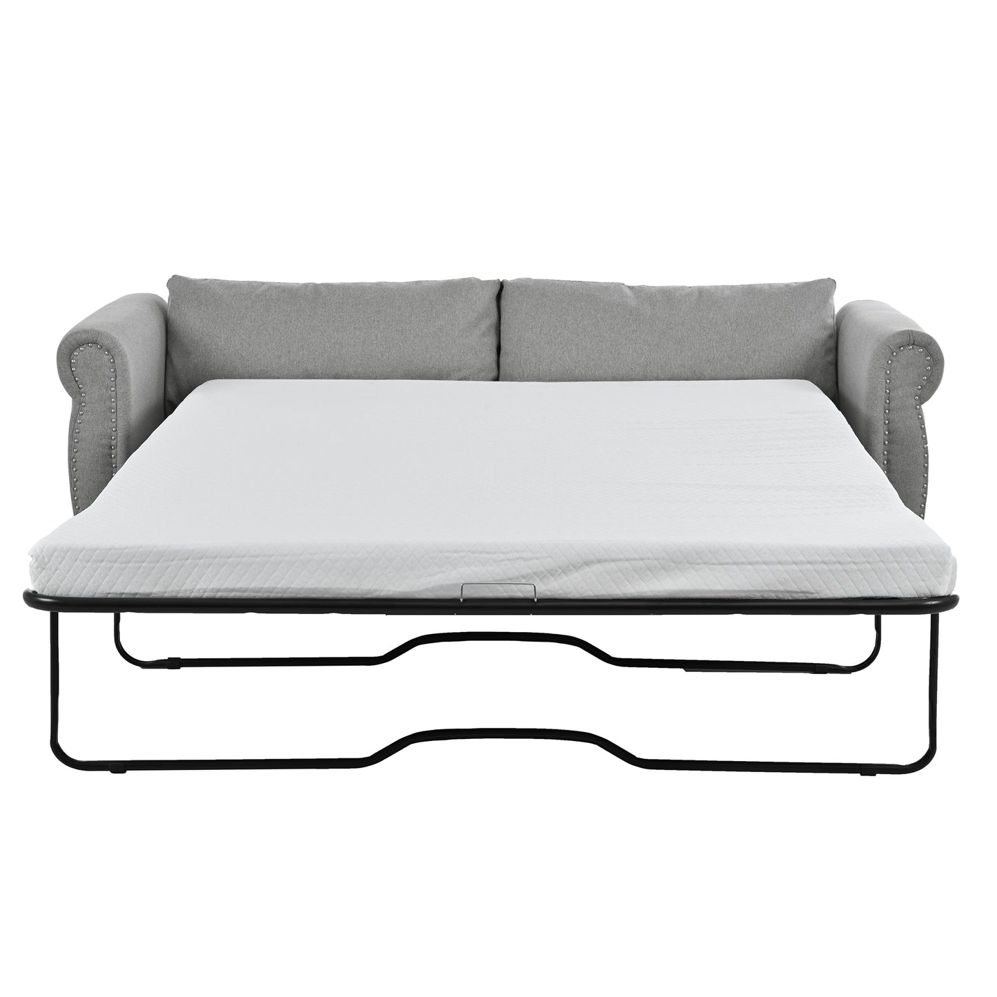 U_Style 80.7'' 2-in-1 Sofa Bed Sleeper with Large Memory Mattress(63''*70.9*3.3 inch), for Living Room Spaces Bedroom