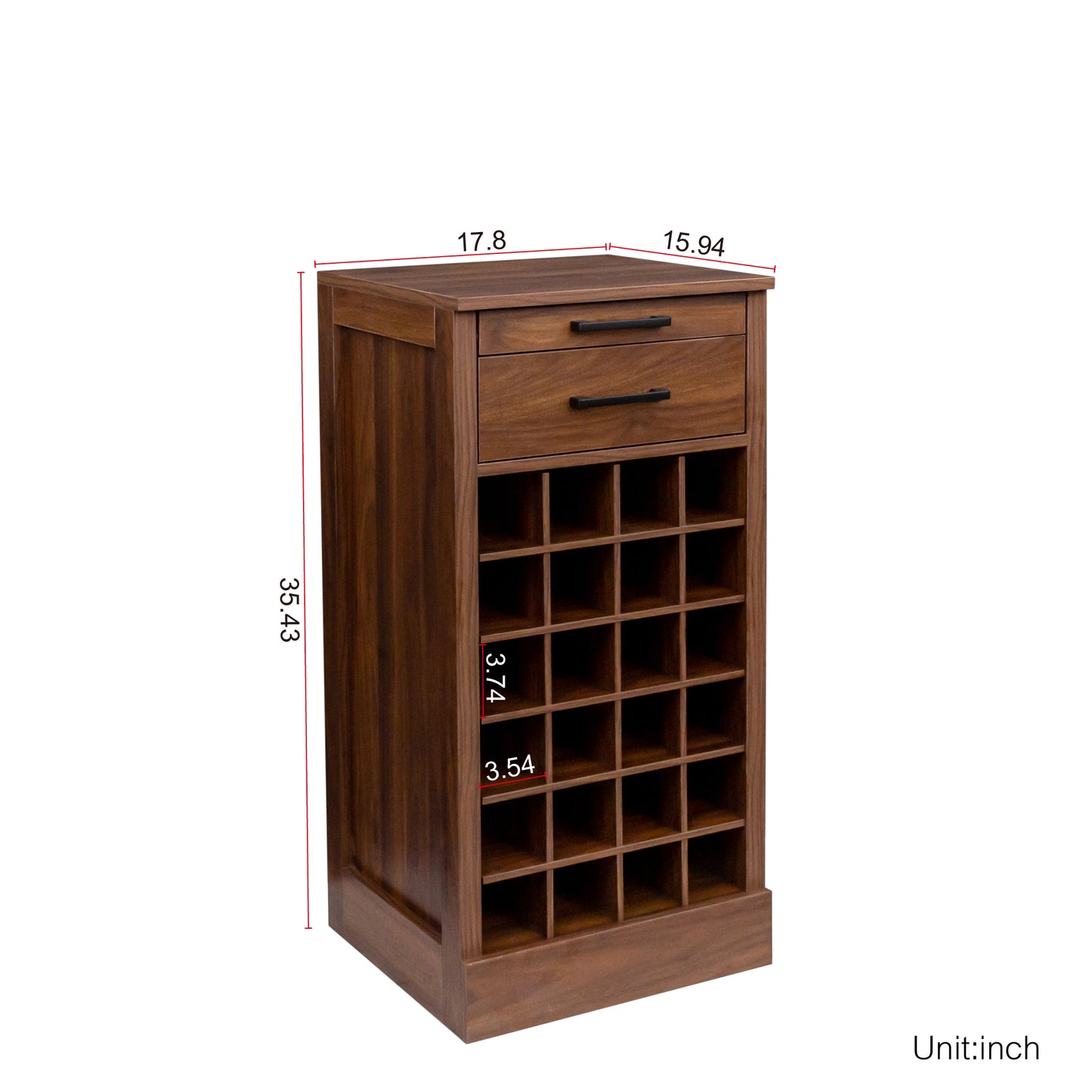 4.brown walnut color modular 28 wine bar cabinet Buffet Cabinet