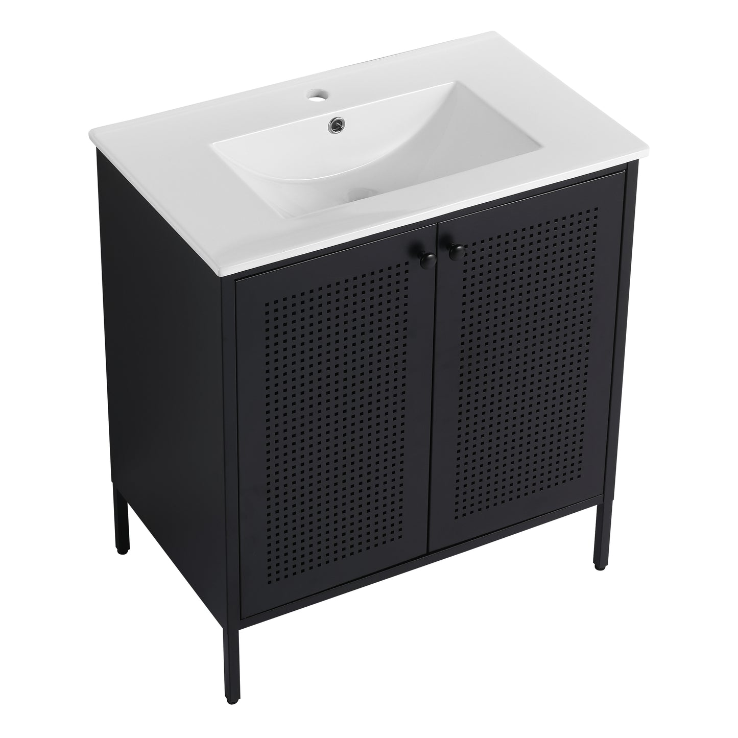 30 Inch Freestanding Bathroom Vanity With Ceramic SInk