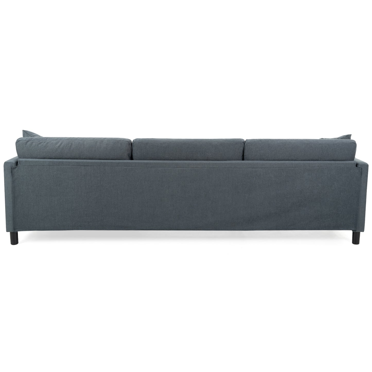 107.87'Sectional Sofa Couch With 1 Ottoman,Seat Cushion and Back Cushion Removable