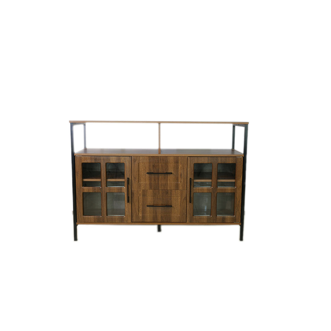 Living room shelves, with two storage rooms, storage box, modern kitchen utensils cabinet, self-service wooden storage cabinet, corridor dining room transparent glass cabinet